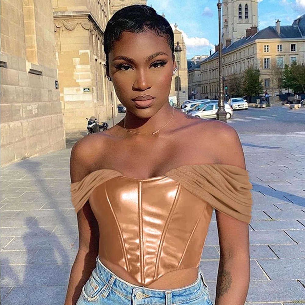 Tan Corset Top